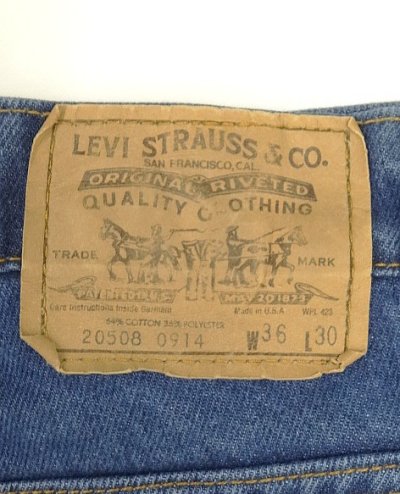 画像4: 80'S LEVIS 508 デニム インディゴ USA製 W36L30 (VINTAGE)