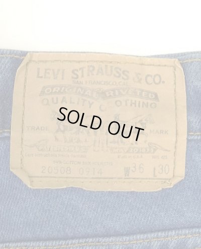 画像4: 80'S LEVIS 508 デニム インディゴ USA製 W36L30 (VINTAGE)