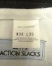画像4: 90'S LEVIS "ACTION SLACKS" スラックス ブラック W36L30 TALONジップ (VINTAGE) (4)