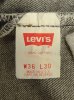 画像2: 80'S LEVIS 505 デニム 先染めブラック USA製 W36L30 (VINTAGE) (2)