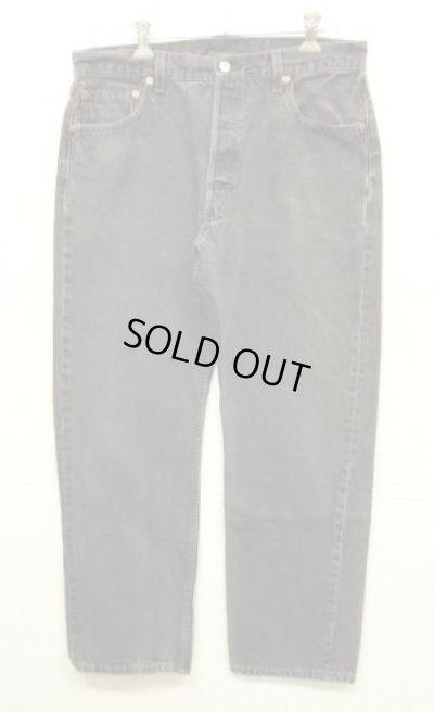 画像1: 00'S LEVIS 501 デニム ブラック USA製 W36L30 (VINTAGE)