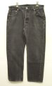 画像1: 00'S LEVIS 501 デニム ブラック USA製 W36L30 (VINTAGE) (1)