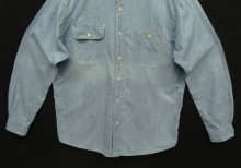 他の写真3: 80'S RALPH LAUREN "白タグ" 猫目ボタン シャンブレーシャツ ブルー (VINTAGE)