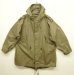 画像1: 90'S RALPH LAUREN "POLO COUNTRY" M-51 パーカー IDEALアルミジップ カーキ (VINTAGE) (1)