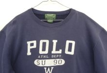 他の写真1: 90'S RALPH LAUREN "POLO COUNTRY" クルーネック スウェットシャツ ナス紺 (VINTAGE)