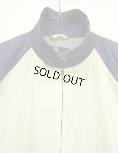 画像3: 90'S RALPH LAUREN チンスト付き 裏地フリース ドリズラージャケット ネイビー/ホワイト/レッド (VINTAGE)