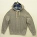 画像1: RALPH LAUREN "POLO COUNTRY" ハーフジップ スウェットパーカー ヘザーグレー TALONアルミジップ (USED) (1)