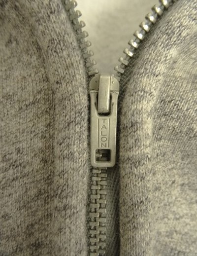 画像4: RALPH LAUREN "POLO COUNTRY" ハーフジップ スウェットパーカー ヘザーグレー TALONアルミジップ (USED)