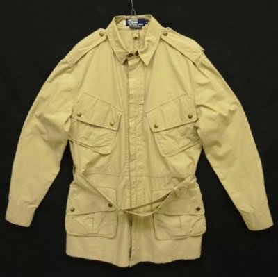 画像1: 80'S RALPH LAUREN ポプリン M-42 エアボーンジャケット ベージュ (VINTAGE)