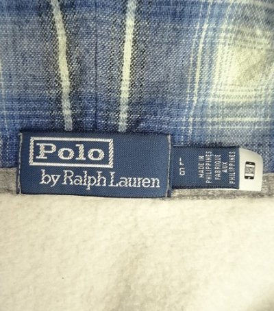 画像2: RALPH LAUREN "POLO COUNTRY" ハーフジップ スウェットパーカー ヘザーグレー TALONアルミジップ (USED)