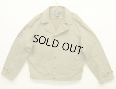 画像1: 90'S RALPH LAUREN "KEY WEST" M-41 刺繍入り ミリタリージャケット カーキ (VINTAGE)
