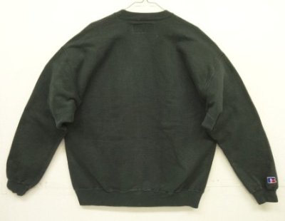 画像6: 90'S RUSSELL ATHLETIC 前V&脇の下ガゼット付き ヘビーウエイト クルーネック スウェットシャツ ブラック USA製 (VINTAGE)