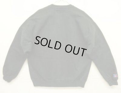 画像6: 90'S RUSSELL ATHLETIC 前V&脇の下ガゼット付き ヘビーウエイト クルーネック スウェットシャツ ブラック USA製 (VINTAGE)