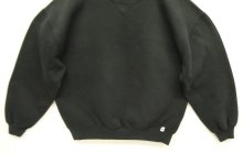 他の写真3: 90'S RUSSELL ATHLETIC 前Vガゼット付き クルーネック スウェットシャツ ブラック USA製 (VINTAGE)