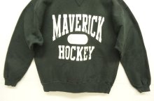 他の写真3: 90'S RUSSELL ATHLETIC 前V&脇の下ガゼット付き ヘビーウエイト クルーネック スウェットシャツ ブラック USA製 (VINTAGE)