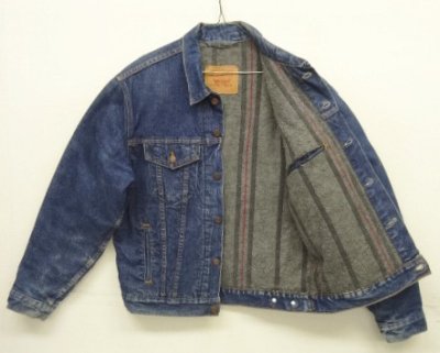 画像5: 90'S LEVIS "71506" スモールe 4thモデル 裏地ブランケット デニムジャケット インディゴ 42 USA製 (VINTAGE)