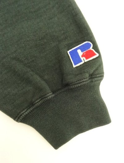 画像5: 90'S RUSSELL ATHLETIC 前V&脇の下ガゼット付き ヘビーウエイト クルーネック スウェットシャツ ブラック USA製 (VINTAGE)