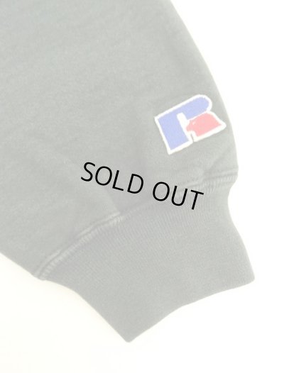 画像5: 90'S RUSSELL ATHLETIC 前V&脇の下ガゼット付き ヘビーウエイト クルーネック スウェットシャツ ブラック USA製 (VINTAGE)