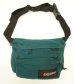 画像1: 80'S EASTPAK 旧タグ ナイロン ボディバック ウエストポーチ ダークグリーン USA製 (VINTAGE) (1)