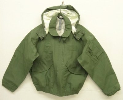 画像1: アメリカ軍 USAF "CWU-106/P" フード&チンスト付き フライトジャケット セージグリーン (DEADSTOCK) 