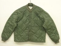 80'S アメリカ軍 USAF "CWU-9/P" キルティング ライナージャケット セージグリーン L (VINTAGE) 