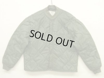 画像1: 80'S アメリカ軍 USAF "CWU-9/P" キルティング ライナージャケット セージグリーン L (VINTAGE) 