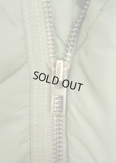 画像4: 90'S アメリカ軍 USAF "CWU-9/P" キルティング ライナージャケット セージグリーン L (VINTAGE) 