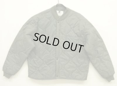 画像1: 90'S アメリカ軍 USAF "CWU-9/P" キルティング ライナージャケット セージグリーン L (VINTAGE) 