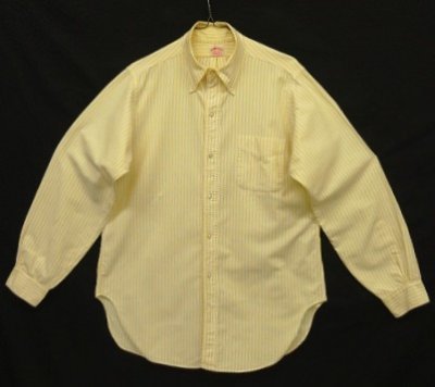 画像1: 60'S BROOKS BROTHERS "MAKERS" 6ボタン オックスフォード BDシャツ ストライプ USA製 (VINTAGE)