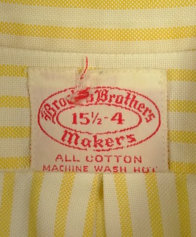 画像2: 60'S BROOKS BROTHERS "MAKERS" 6ボタン オックスフォード BDシャツ ストライプ USA製 (VINTAGE)