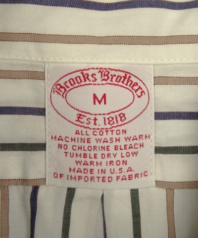 画像2: 90'S BROOKS BROTHERS ポプリン BDシャツ ストライプ USA製 (VINTAGE)