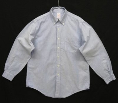 画像1: 90'S BROOKS BROTHERS "MAKERS" オックスフォード BDシャツ ブルー USA製 (VINTAGE)