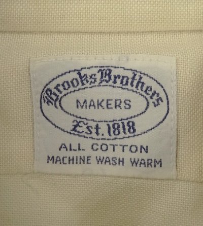 画像2: 60'S BROOKS BROTHERS "MAKERS" 6ボタン オックスフォード BDシャツ 生成り USA製 (VINTAGE)