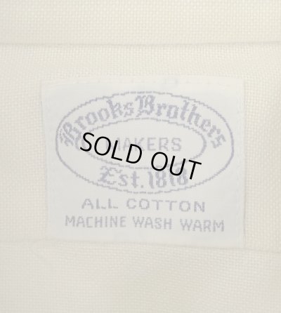 画像2: 60'S BROOKS BROTHERS "MAKERS" 6ボタン オックスフォード BDシャツ 生成り USA製 (VINTAGE)