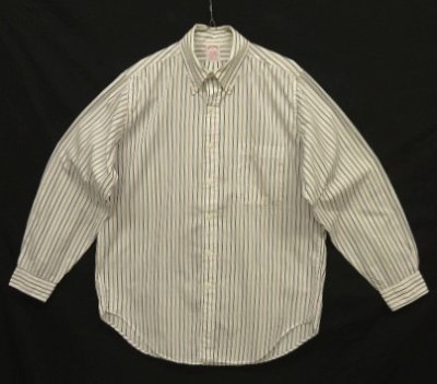 画像1: 90'S BROOKS BROTHERS ポプリン BDシャツ ストライプ USA製 (VINTAGE)