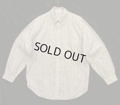 画像1: 90'S BROOKS BROTHERS ポプリン BDシャツ ストライプ USA製 (VINTAGE)