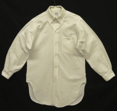 画像1: 60'S BROOKS BROTHERS "MAKERS" 6ボタン オックスフォード BDシャツ ホワイト USA製 (VINTAGE)
