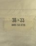 画像2: 60'S アメリカ軍 US ARMY コットン100% チノパンツ W38L33 RAPID製アルミジップ (VINTAGE) (2)
