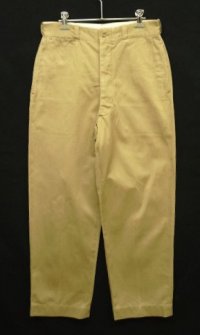 50'S アメリカ軍 US ARMY "MIL-T-2064C" ボタンフライ チノパンツ W31L31 (VINTAGE)