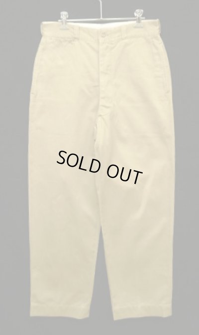 画像1: 50'S アメリカ軍 US ARMY "MIL-T-2064C" ボタンフライ チノパンツ W31L31 (VINTAGE)