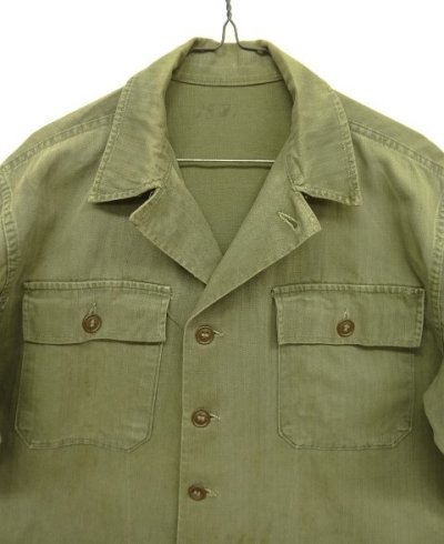 画像2: 40'S アメリカ軍 US ARMY "M47" ヘリンボーンツイル ユーティリティシャツ (VINTAGE)