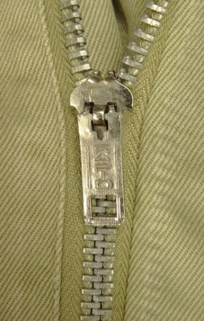 画像4: 60'S アメリカ軍 US ARMY コットン100% チノパンツ W38L33 RAPID製アルミジップ (VINTAGE)