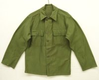 50'S アメリカ軍 US ARMY "1st MODEL" OG107 コットンサテン ユーティリティシャツ (DEADSTOCK)