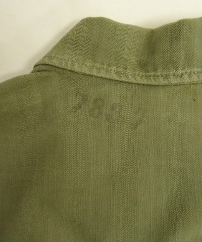 画像5: 40'S アメリカ軍 US ARMY "M47" ヘリンボーンツイル ユーティリティシャツ (VINTAGE)