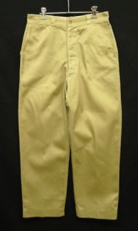 50'S アメリカ軍 US ARMY "MIL-T-2064B" ボタンフライ チノパンツ W33L31 (VINTAGE)