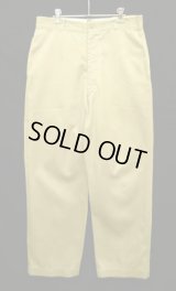 60'S アメリカ軍 US ARMY コットン100% チノパンツ W34L31 RAPID製ブラスジップ (VINTAGE)