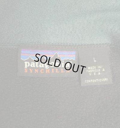 画像2: 90'S PATAGONIA "SYNCHILLA" フルジップ フリースベスト ブラック USA製 (VINTAGE)