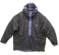 90'S PATAGONIA "BACK BOWL ANORAK" ナイロン アノラック ブラック/ブルー/パープル (VINTAGE)