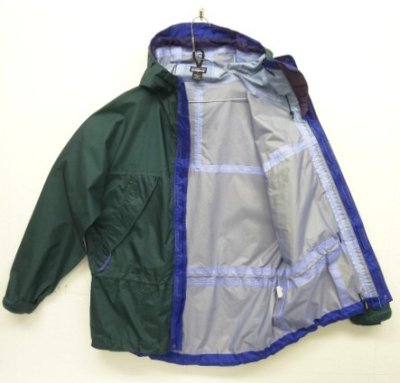 画像3: 90'S PATAGONIA "SUPER PLUMA JACKET" リップストップ ナイロンジャケット ダークグリーン/ブルー (VINTAGE)