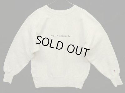 画像1: 90'S CHAMPION "VAIL COLORADO" 刺繍タグ リバースウィーブ グレー USA製 (VINTAGE)